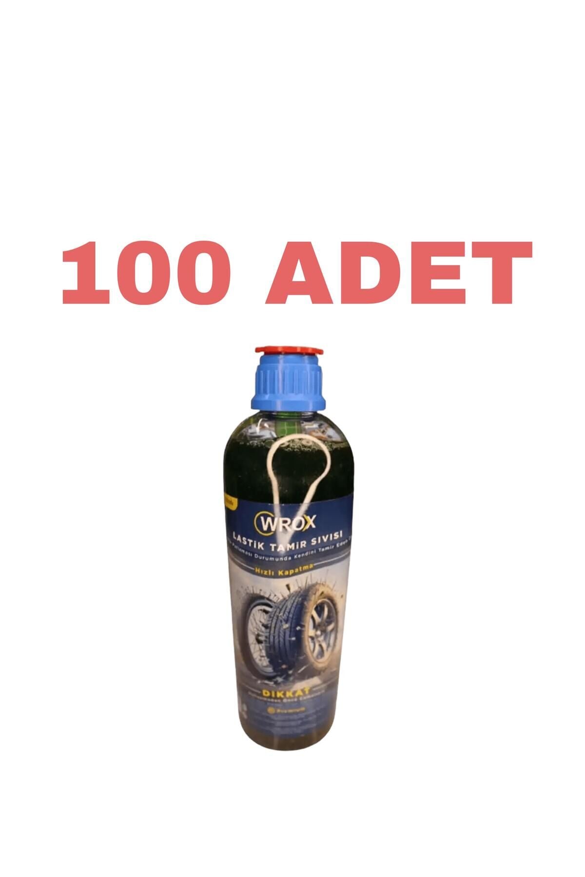 Yeşil Jel Sıvı Lastik Yaması Tamir Kiti 100 Adet 380 Ml Parçacıklı (A Kalite)