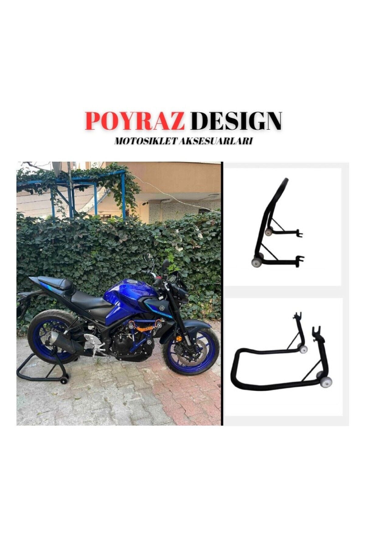 Motorsiklet Yamaha Mt25 Motosiklet Kaldırma Sehpası Padok SİYAH RENK