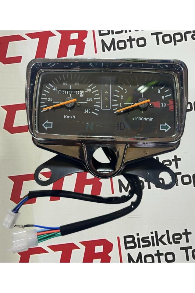 CG KİLOMETRE SAATİ NİKEL-KROM (KM) 1234VİTES GÖSTERGELİ (BENZİN GÖSTERGESİZ)