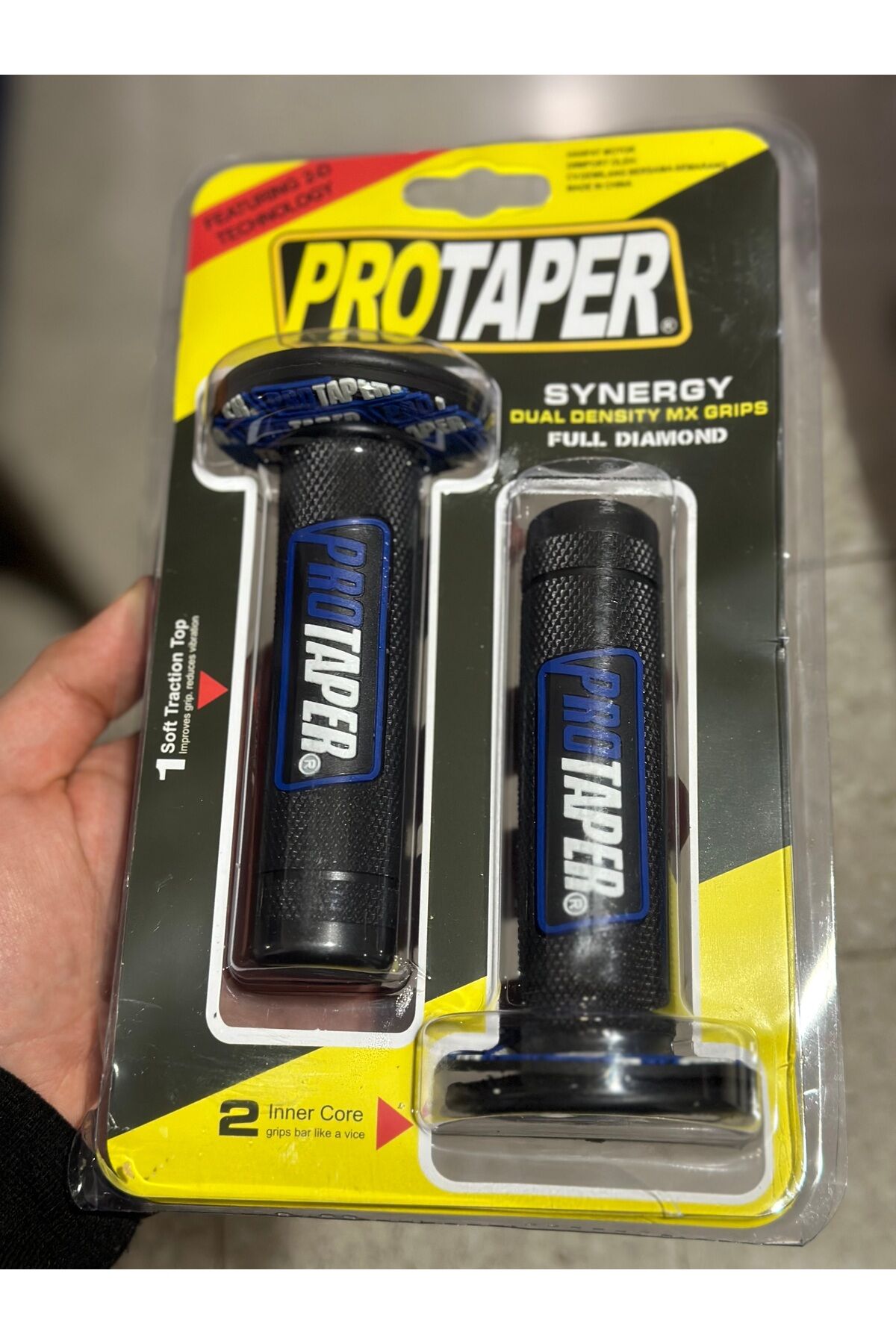 PROTAPER MOTOSİKLET MODİFİYE ELCİK HER MOTORA UYUMLU UNİVERSAL SİYAH MAVİ