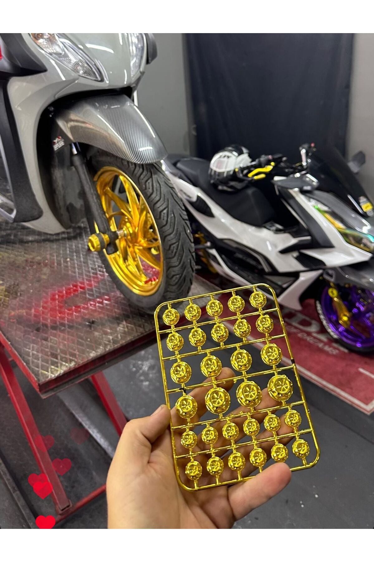 PCX,DİO VİDA KAPAK GOLD RENK