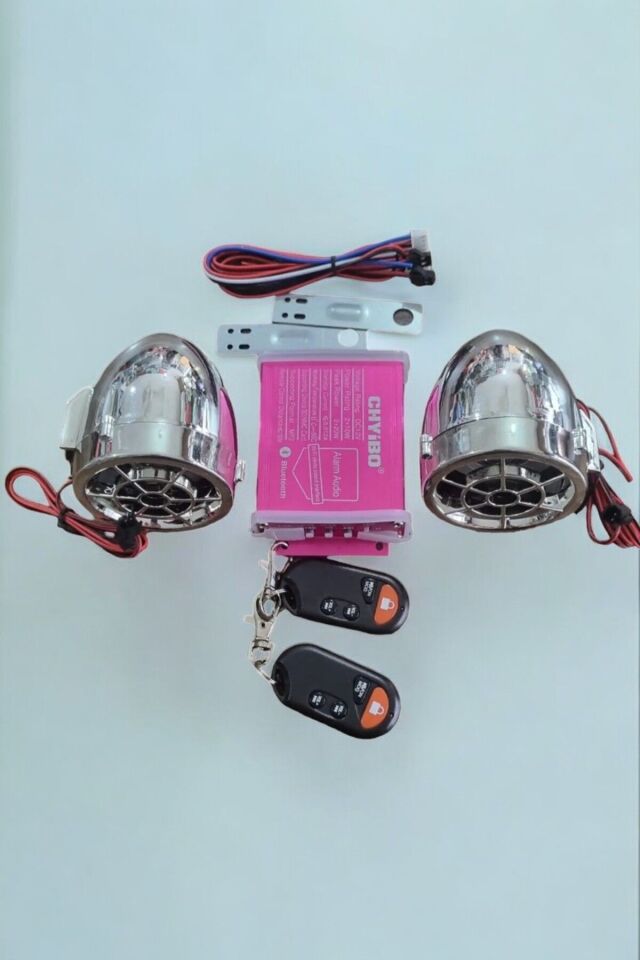 MOTOSİKLET ALARM + MP3 + [ BLUETOOTH ] NİKEL