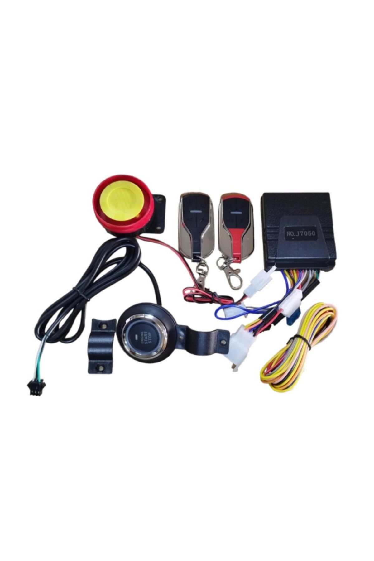 MOTOSİKLET ANAHTARSIZ ( START - STOP ) MOTOSİKLET ALARM SETİ UZAKTAN ÇALIŞTIRMALI