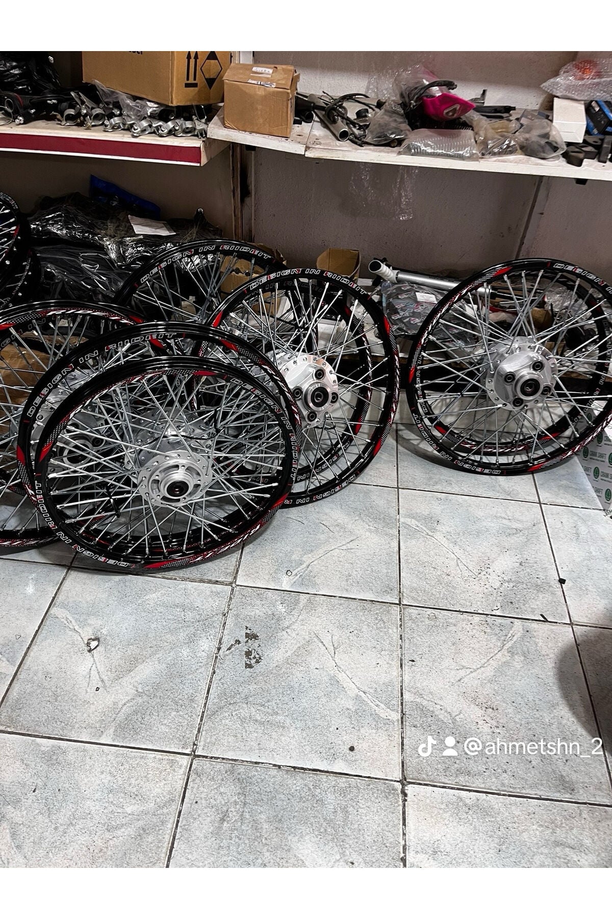Rideit Siyah Cg Kuba Falcon Ön Jant 1.20x17 Diskli Arka Jant 1.20x19 Kampanalı Komple