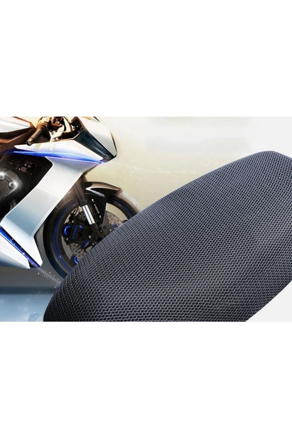 3d Örgü Motosiklet Sele Kılıfı Xxl Delikli