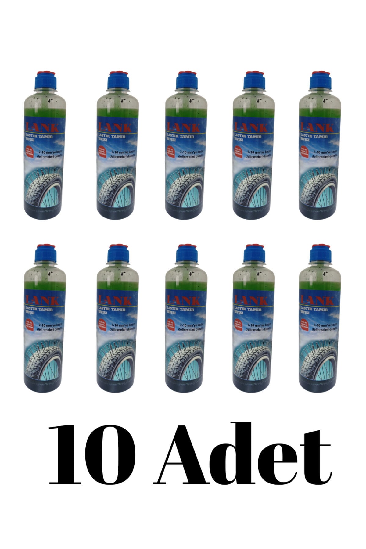 Lastik Patlak Sıvısı 10 Adet / 10 Adet Tamir Ilacı / Lastik Tamir Kiti 380 ml